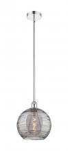 Innovations Lighting 616-1S-PC-G1213-10SM - Athens Deco Swirl - 1 Light - 10 inch - Polished Chrome - Cord hung - Mini Pendant