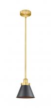 Innovations Lighting 616-1SH-SG-M13-BK - Appalachian - 1 Light - 8 inch - Satin Gold - Stem hung - Mini Pendant