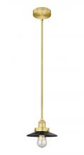 Innovations Lighting 616-1SH-SG-M6-BK - Edison - 1 Light - 8 inch - Satin Gold - Stem hung - Mini Pendant