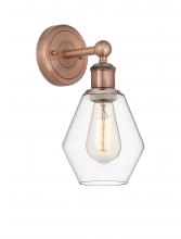 Innovations Lighting 616-1W-AC-G652-6 - Cindyrella - 1 Light - 6 inch - Antique Copper - Sconce