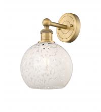 Innovations Lighting 616-1W-BB-G1216-8WM - White Mouchette - 1 Light - 8 inch - Brushed Brass - Sconce