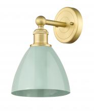 Innovations Lighting 616-1W-SG-MBD-75-SF - Plymouth - 1 Light - 8 inch - Satin Gold - Sconce