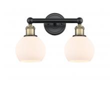 Innovations Lighting 616-2W-BAB-G121-6 - Athens - 2 Light - 15 inch - Black Antique Brass - Bath Vanity Light