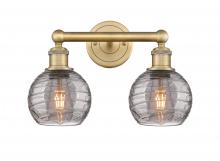 Innovations Lighting 616-2W-BB-G1213-6SM - Athens Deco Swirl - 2 Light - 15 inch - Brushed Brass - Bath Vanity Light