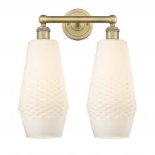 Innovations Lighting 616-2W-BB-G681-7 - Windham - 2 Light - 16 inch - Brushed Brass - Bath Vanity Light