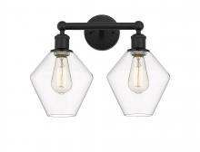 Innovations Lighting 616-2W-BK-G652-8 - Cindyrella - 2 Light - 17 inch - Matte Black - Bath Vanity Light
