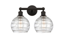 Innovations Lighting 616-2W-OB-G1213-8CL - Athens Deco Swirl - 2 Light - 17 inch - Oil Rubbed Bronze - Bath Vanity Light