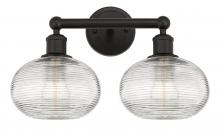 Innovations Lighting 616-2W-OB-G555-8CL - Ithaca - 2 Light - 17 inch - Oil Rubbed Bronze - Bath Vanity Light