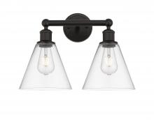 Innovations Lighting 616-2W-OB-GBC-82 - Berkshire - 2 Light - 17 inch - Oil Rubbed Bronze - Bath Vanity Light