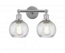 Innovations Lighting 616-2W-PC-G1214-6 - Athens Twisted Swirl 2 Light 15 inch Bath Vanity Light