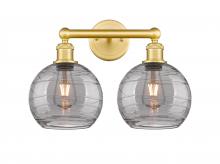 Innovations Lighting 616-2W-SG-G1213-8SM - Athens Deco Swirl - 2 Light - 17 inch - Satin Gold - Bath Vanity Light