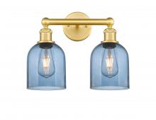 Innovations Lighting 616-2W-SG-G558-6BL - Bella - 2 Light - 15 inch - Satin Gold - Bath Vanity Light