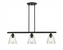 Innovations Lighting 616-3I-BK-G454 - Caton - 3 Light - 34 inch - Matte Black - Cord hung - Island Light