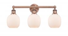 Innovations Lighting 616-3W-AC-G101 - Belfast - 3 Light - 24 inch - Antique Copper - Bath Vanity Light