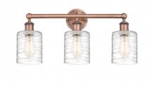 Innovations Lighting 616-3W-AC-G1113 - Cobbleskill - 3 Light - 23 inch - Antique Copper - Bath Vanity Light