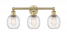 Innovations Lighting 616-3W-BB-G1013 - Belfast - 3 Light - 24 inch - Brushed Brass - Bath Vanity Light