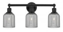 Innovations Lighting 616-3W-BK-G559-5SM - Bridal Veil - 3 Light - 23 inch - Matte Black - Bath Vanity Light