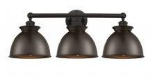 Innovations Lighting 616-3W-OB-M14-OB - Adirondack - 3 Light - 26 inch - Oil Rubbed Bronze - Bath Vanity Light