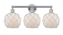 Innovations Lighting 616-3W-PC-G121-8RW - Farmhouse Rope - 3 Light - 26 inch - Polished Chrome - Bath Vanity Light