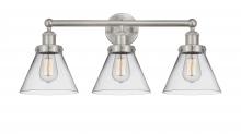 Innovations Lighting 616-3W-SN-G42 - Cone - 3 Light - 26 inch - Brushed Satin Nickel - Bath Vanity Light