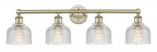 Innovations Lighting 616-4W-AB-G412 - Dayton - 4 Light - 33 inch - Antique Brass - Bath Vanity Light
