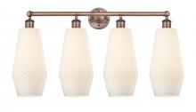 Innovations Lighting 616-4W-AC-G681-7 - Windham - 4 Light - 34 inch - Antique Copper - Bath Vanity Light