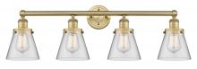 Innovations Lighting 616-4W-BB-G62 - Cone - 4 Light - 33 inch - Brushed Brass - Bath Vanity Light