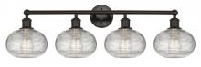 Innovations Lighting 616-4W-OB-G555-8CL - Ithaca - 4 Light - 35 inch - Oil Rubbed Bronze - Bath Vanity Light