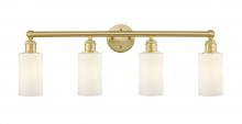 Innovations Lighting 616-4W-SG-G801 - Clymer - 4 Light - 31 inch - Satin Gold - Bath Vanity Light