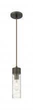 Innovations Lighting 617-1P-OB-G617-8DE - Boreas - 1 Light - 3 inch - Oil Rubbed Bronze - Cord Hung - Mini Pendant