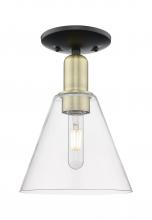 Innovations Lighting 716-1C-BAB-GBC-82 - Berkshire Glass - 1 Light - 8 inch - Black Antique Brass - Semi-Flush Mount