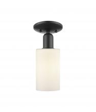 Innovations Lighting 716-1C-BK-G801 - Clymer - 1 Light - 4 inch - Matte Black - Semi-Flush Mount