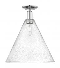 Innovations Lighting 716-1C-PC-GBC-164 - Berkshire Glass - 1 Light - 16 inch - Polished Chrome - Semi-Flush Mount