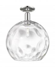 Innovations Lighting 716-1C-PN-G1215-14 - Athens Water Glass - 1 Light - 13 inch - Polished Nickel - Semi-Flush Mount