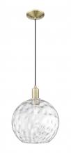 Innovations Lighting 716-1P-AB-G1215-12 - Athens Water Glass - 1 Light - 12 inch - Antique Brass - Cord hung - Mini Pendant