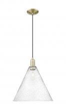 Innovations Lighting 716-1P-AB-GBC-164 - Berkshire Glass - 1 Light - 16 inch - Antique Brass - Cord hung - Mini Pendant