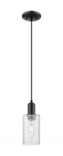 Innovations Lighting 716-1P-BK-G804 - Clymer - 1 Light - 4 inch - Matte Black - Cord hung - Mini Pendant