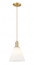 Innovations Lighting 716-1P-CB-GBC-81 - Berkshire Glass - 1 Light - 8 inch - Champagne Bronze - Cord hung - Mini Pendant