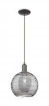 Innovations Lighting 716-1P-OB-G1213-10SM - Athens Deco Swirl - 1 Light - 10 inch - Oil Rubbed Bronze - Cord hung - Mini Pendant
