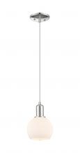 Innovations Lighting 716-1P-PN-G121-6 - Athens - 1 Light - 6 inch - Polished Nickel - Cord hung - Mini Pendant