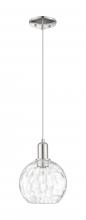 Innovations Lighting 716-1P-PN-G1215-8 - Athens Water Glass - 1 Light - 8 inch - Polished Nickel - Cord hung - Mini Pendant