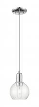 Innovations Lighting 716-1P-PN-G124-6 - Athens - 1 Light - 6 inch - Polished Nickel - Cord hung - Mini Pendant