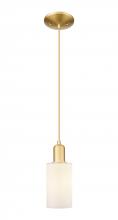 Innovations Lighting 716-1P-SG-G801 - Clymer - 1 Light - 4 inch - Satin Gold - Cord hung - Mini Pendant
