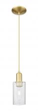 Innovations Lighting 716-1P-SG-G804 - Clymer - 1 Light - 4 inch - Satin Gold - Cord hung - Mini Pendant