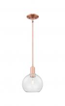 Innovations Lighting 716-1S-AC-G122-8 - Athens - 1 Light - 8 inch - Antique Copper - Stem hung - Mini Pendant