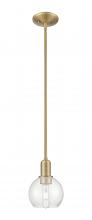 Innovations Lighting 716-1S-BB-G124-6 - Athens - 1 Light - 6 inch - Brushed Brass - Stem hung - Mini Pendant