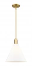 Innovations Lighting 716-1S-SG-GBC-121 - Berkshire Glass - 1 Light - 12 inch - Satin Gold - Stem hung - Mini Pendant