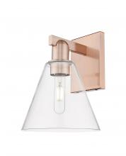 Innovations Lighting 716-1W-AC-GBC-82 - Berkshire Glass - 1 Light - 8 inch - Antique Copper - Sconce