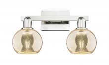 Innovations Lighting 716-2W-PN-G128-6 - Athens - 2 Light - 17 inch - Polished Nickel - Bath Vanity Light