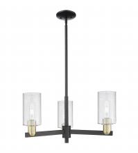 Innovations Lighting 716-3CR-BAB-G804 - Clymer - 3 Light - 26 inch - Black Antique Brass - Stem hung - Flush Mount
